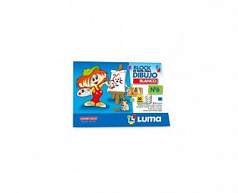 BLOCK P/DIBUJO LUMA Nº 6 BLANCO X 20 HS