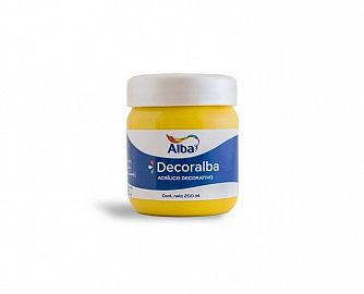 ACRILICO ALBA DECORALBA 200 ML AMARILLO MEDIANO 474