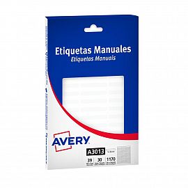 ETIQUETAS AVERY 3013- 5 X 36 MM-CAJA