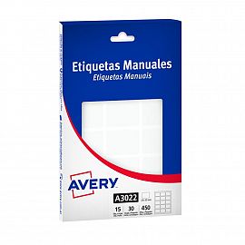 ETIQUETAS AVERY 3022- 23 X 33 MM-CAJA