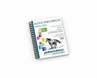 BLOCK P/DIBUJO ANILLADO LATERAL LISO A5 X 40 HS- 150 GR-15626