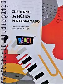 CUADERNO DE MUSICA CROMI A4 120 GRS X 32 HS T/FLEX C/ESP