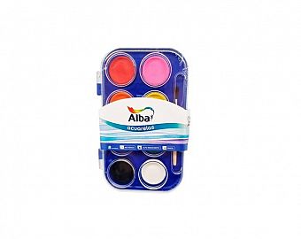 ACUARELA ALBA ESTUCHE X 8 COL + PINCEL