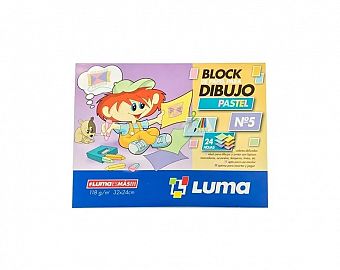 BLOCK P/DIBUJO LUMA Nº 5 PASTEL X 24 HS