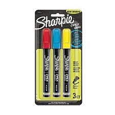 MARCADOR SHARPIE CHALK PRIMARY X 3 COL.-2175440