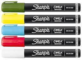 MARCADOR SHARPIE CHALK STANDARD X 5 COL.-2175541