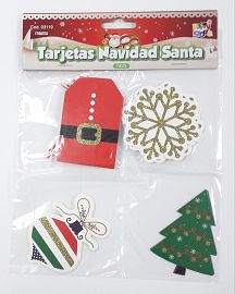 TARJETAS PARA REGALOS X 12 UN- RE03