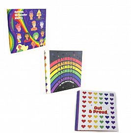 CARPETA ESCOLAR 3 AN X 40 MM CARTONE ARCO IRIS-L3CEARC