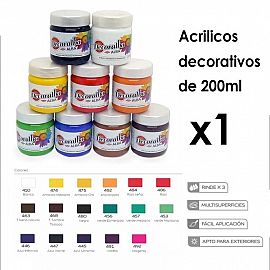 ACRILICO ALBA DECORALBA 200 ML VERDE ESMERALDA 456