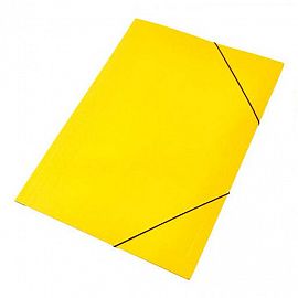 CARPETA 3 SOLAPAS C/ELASTICO A4 PLASTIFICADA AMARILLO-