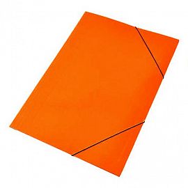 CARPETA 3 SOLAPAS C/ELASTICO A4 PLASTIFICADA NARANJA-