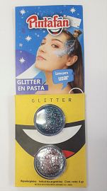 ARGENTINA PINTURA MAQUILLAJE SET X 2 GLITTER CEL/PLATA 2 GRS C/U