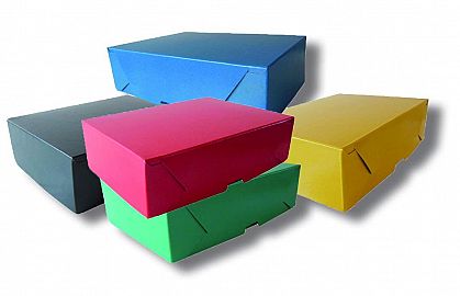 CAJA ARCHIVO CARTON PLAST OFICIO 12 CM COLOR