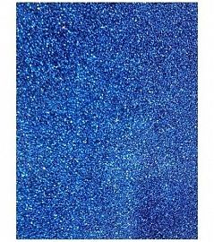 CARTULINA SUPER GLITTER A4 ADHESIVA X 10 UN AZUL