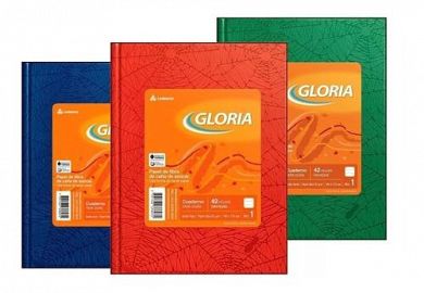 CUADERNO T/D GLORIA X 42 HS CUAD 100926