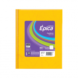 CUADERNO T/D 48 HS L. EPICA ARAÑA AMARILLO 90 GRS RAYADO -105843