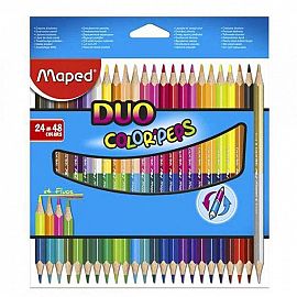 LAPIZ BICOLOR MAPED COLOR PEPS X 24 = 48 COLORES 829602