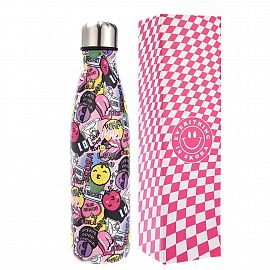 BOTELLA METAL ESTAMPADA 500 ML SKORA SMILE/LET