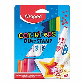 MARCADORES MAPED COLOR DUO STAMP X 8 UN. 846808