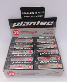 GOMA P/LAPIZ L.DE POLVO 2B NEG.PLANTEC -19427