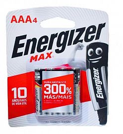 PILAS ENERGIZER MAX AAA X 4 UN BLISTER