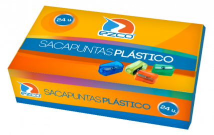 SACAPUNTA PLASTICO EZCO X 24 (SK) 410034