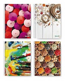 CUADERNO 16 X 21 C/ESPIRAL 120 HS AMERICA SHOOT RAYADO 653161