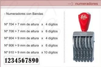 SELLO NUMERADOR 7 MM 6 BANDAS (706)