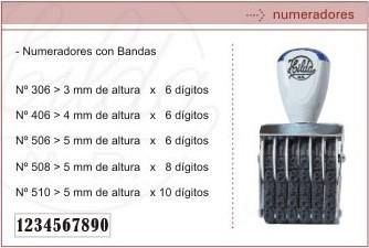 SELLO NUMERADOR 4 MM 8 BANDAS (408)