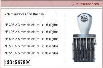 SELLO NUMERADOR 5 MM 6 BANDAS (506)