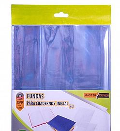 FUNDA P/CUADERNO Nª 3 PVC X 3 UN 4126