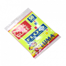 PAPEL GLASE FLUO TACO X 50 HS LUMA