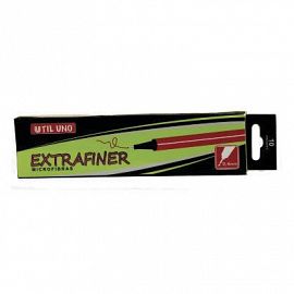 MARCADOR UTIL UNO EXTRAFINER 0.4 MM ROJO AL AGUA SG860-10CB-R