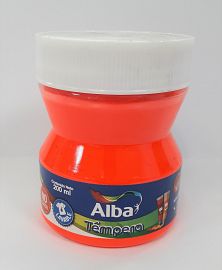 TEMPERA ALBA FLUO POTE X 200 ROJO 095