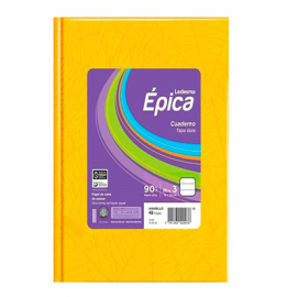 CUADERNO 19 X 24 LINEA EPICA ARAÑA AMARILLO 48 HS RAYADO T/D Nº 3-105850