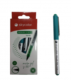 ROLLER GEL SKYCOLOR 0.5 MM S-302/R150 VERDE - JJ20302-G