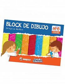 BLOCK P/DIBUJO Nº 6 COLOR MURESCO 32 X 46 24 HS -