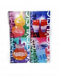 CUADERNO 16 X 21 ARTE MUSIC 80 HS CUAD C/ESP