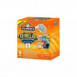 ADHESIVO ELMER´S SLIME ESTRELLAS DE COLECCION KIT 9 PIEZAS 2190602