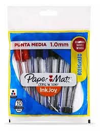 BOLIGRAFO PAPER MATE KILOMET INKJOY 100 ST X 10 UN-2185383