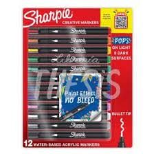 MARCADOR SHARPIE CREATIVE ACRILICO PTA. REDONDA X 12-2201070