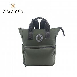 MOCHILA AMAYRA NEGRA/VERDE (67.C2370.1/3)