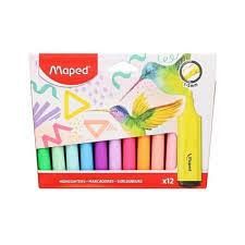 RESALTADOR MAPED X 12 COLORES-740901