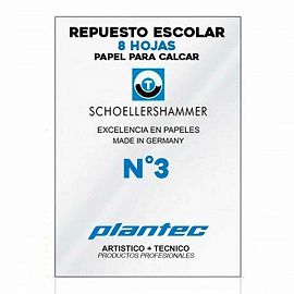 REPUESTO DE CALCAR N° 3 X 8 HS PLANTEC X 12 UNIDADES
