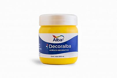 ACRILICO ALBA DECORALBA 200 ML AMARILLO BRILLANTE 473