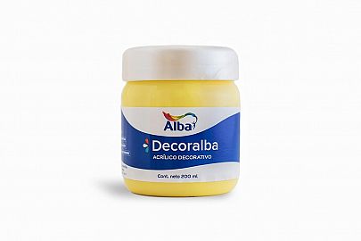 ACRILICO ALBA DECORALBA 200 ML AMARILLO LIMON 472