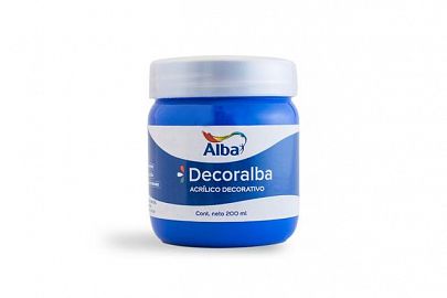 ACRILICO ALBA DECORALBA 200 ML AZUL ELECTRICO 446