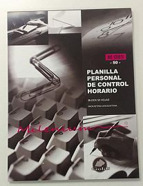 TALONARIO MILENIUM PLANILLA PERSONAL CTROL.HORARIO - M085