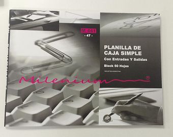 TALONARIO MILENIUM PLANILLA DE CAJA SIMPLE - M441