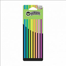 NOTAS ADHESIVAS RESALTADORES FLUO 8 COL X 160 UN PIZZINI ART.NA513520X8F